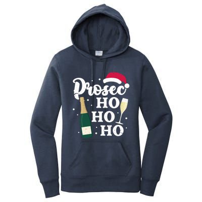 Prosec Ho Ho Ho Funny Presecco Christmas Vacation Meaningful Gift Women's Pullover Hoodie