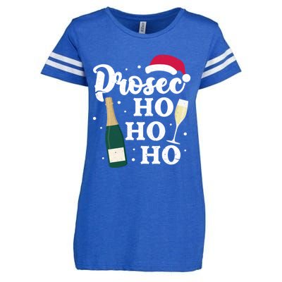 Prosec Ho Ho Ho Funny Presecco Christmas Vacation Meaningful Gift Enza Ladies Jersey Football T-Shirt