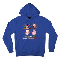 Pig Happy Hallothanksmas Halloween Thanksgiving Xmas Gift Hoodie