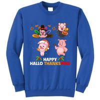 Pig Happy Hallothanksmas Halloween Thanksgiving Xmas Gift Sweatshirt