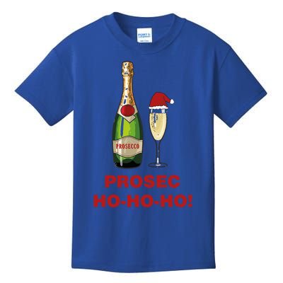 Prosecho Ho Ho Funny Prosecco Christmas Print Cute Gift Kids T-Shirt