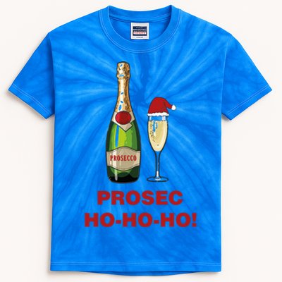 Prosecho Ho Ho Funny Prosecco Christmas Print Cute Gift Kids Tie-Dye T-Shirt