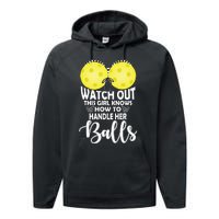 Pickleball Handle Her Balls Performance Fleece Hoodie