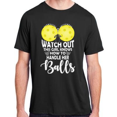 Pickleball Handle Her Balls Adult ChromaSoft Performance T-Shirt