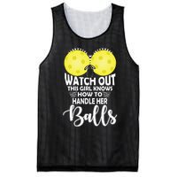 Pickleball Handle Her Balls Mesh Reversible Basketball Jersey Tank