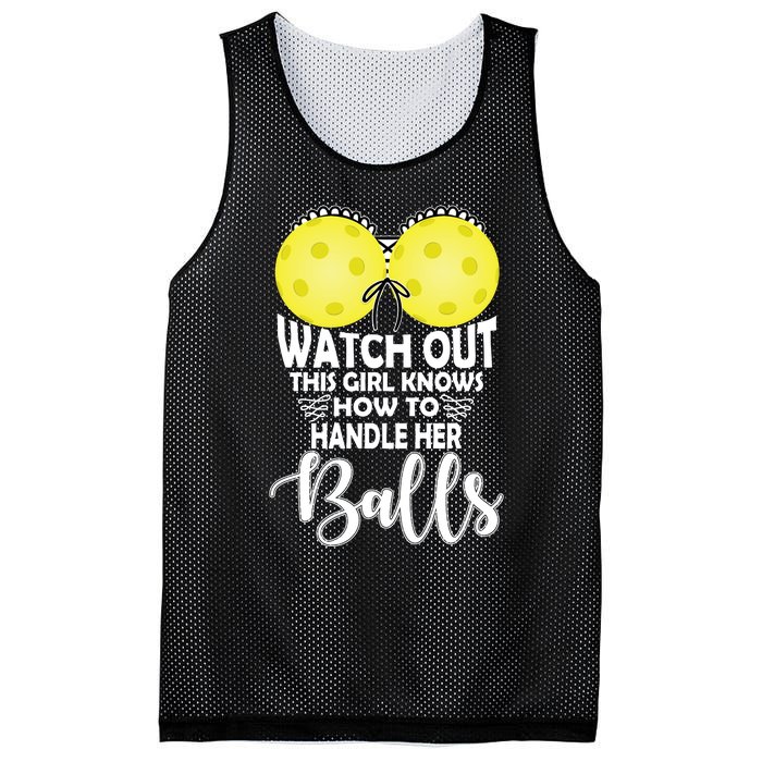 Pickleball Handle Her Balls Mesh Reversible Basketball Jersey Tank