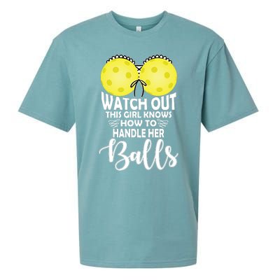 Pickleball Handle Her Balls Sueded Cloud Jersey T-Shirt