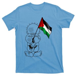 Palestine Hanzala Holding Palestinian Flag Free Palestine Gift T-Shirt