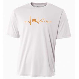 Pumpkin Heartbeat Halloween Cooling Performance Crew T-Shirt