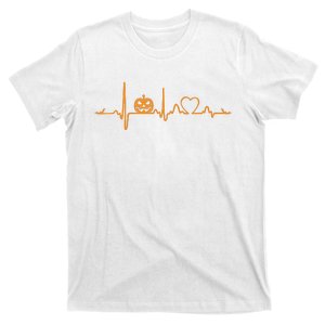 Pumpkin Heartbeat Halloween T-Shirt