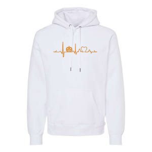 Pumpkin Heartbeat Halloween Premium Hoodie