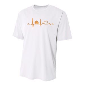 Pumpkin Heartbeat Halloween Performance Sprint T-Shirt