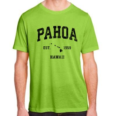 Pahoa Hawaii Hi Vintage Athletic Established Adult ChromaSoft Performance T-Shirt