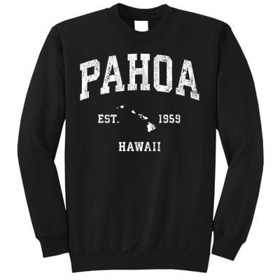 Pahoa Hawaii Hi Vintage Athletic Established Sweatshirt