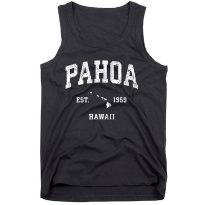 Pahoa Hawaii Hi Vintage Athletic Established Tank Top