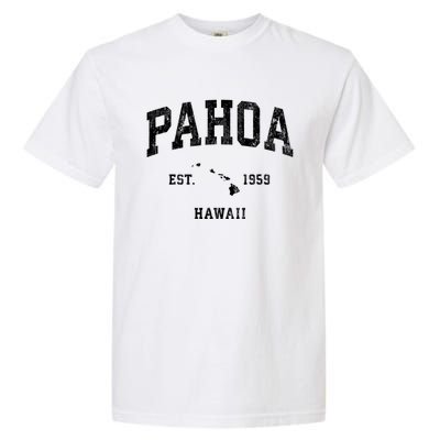 Pahoa Hawaii Hi Vintage Athletic Established Garment-Dyed Heavyweight T-Shirt