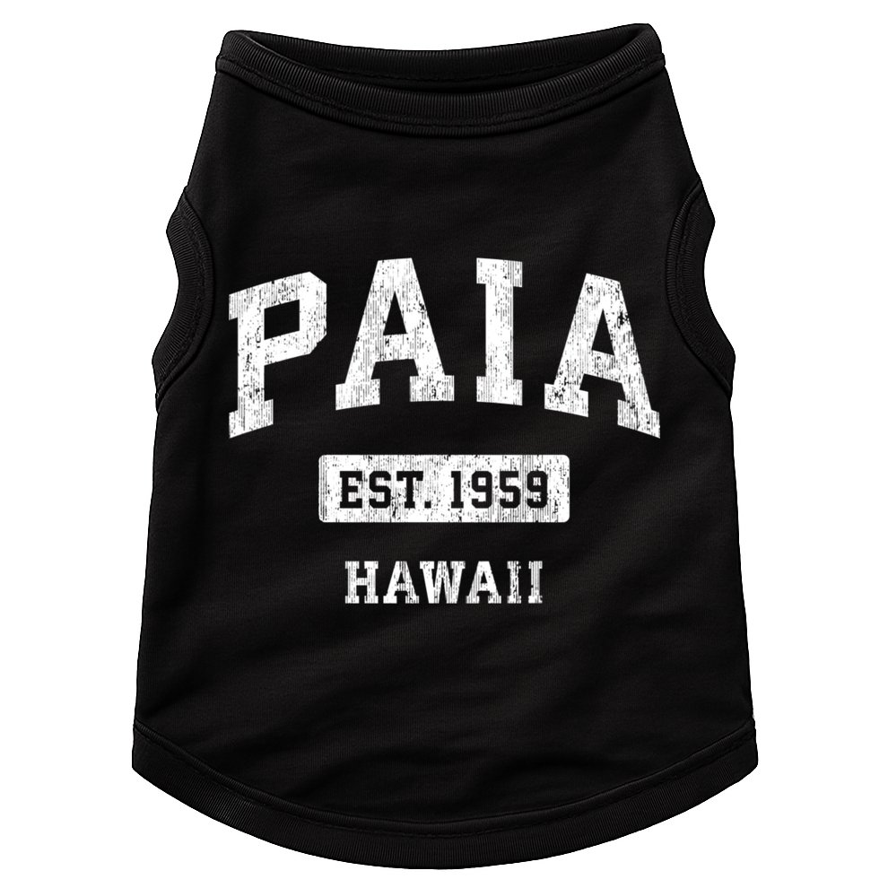 Paia Hawaii Hi Vintage Sports Established Doggie Tank