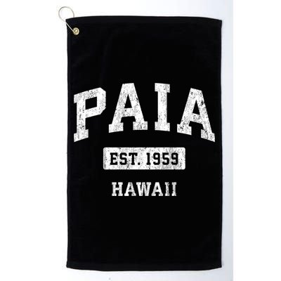 Paia Hawaii Hi Vintage Sports Established Golf Towel