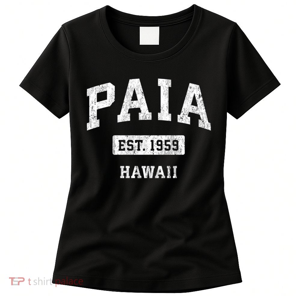 Paia Hawaii Hi Vintage Sports Established Womens T-Shirt