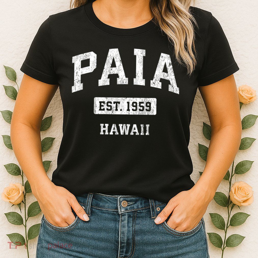 Paia Hawaii Hi Vintage Sports Established Womens T-Shirt