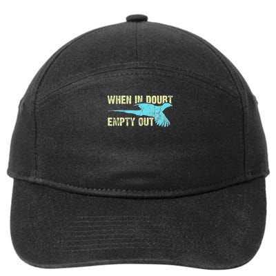 Pheasant Hunting Humor Pheasant Lover Hunter 7-Panel Snapback Hat