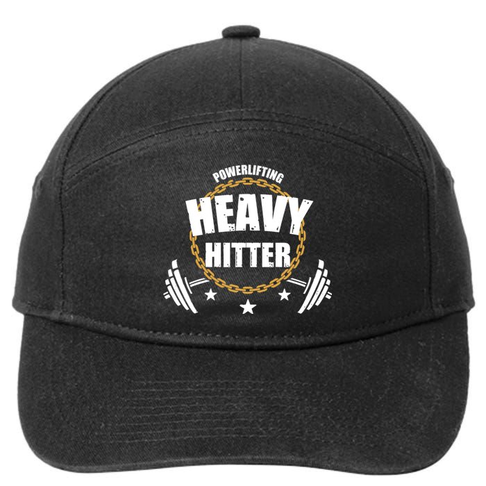 Powerlifting Heavy Hitter Vintage Gym Powerlifter 7-Panel Snapback Hat