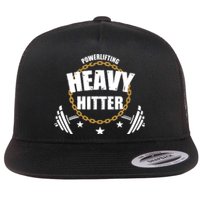 Powerlifting Heavy Hitter Vintage Gym Powerlifter Flat Bill Trucker Hat