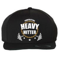 Powerlifting Heavy Hitter Vintage Gym Powerlifter Wool Snapback Cap