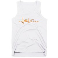 Pumpkin Heartbeat Halloween Tank Top