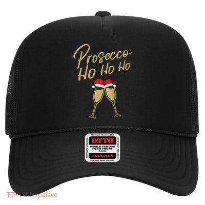 Prosecco Ho Ho Champagne Flutes Champagne Christmas Gift Meaningful Gift High Crown Mesh Back Trucker Hat