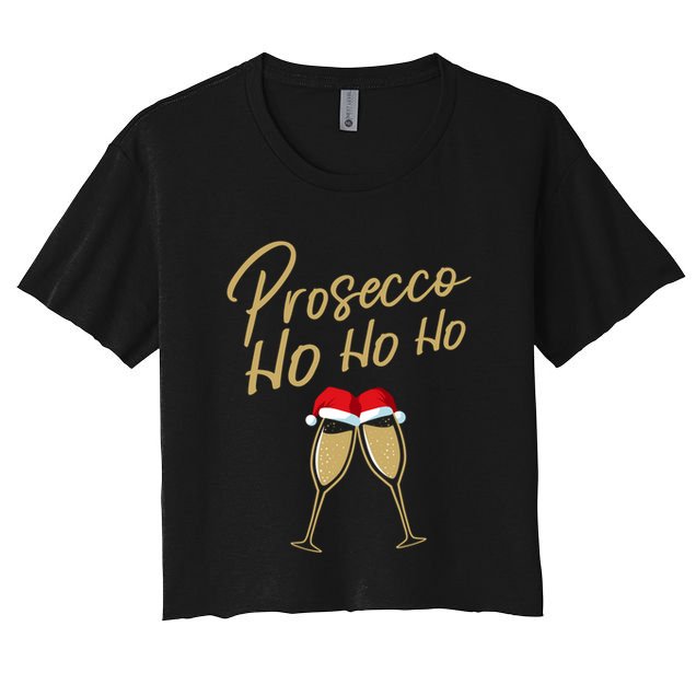 Prosecco Ho Ho Champagne Flutes Champagne Christmas Gift Meaningful Gift Crop Top