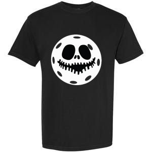 Pickleball Halloween Horror Scary Skull Garment-Dyed Heavyweight T-Shirt