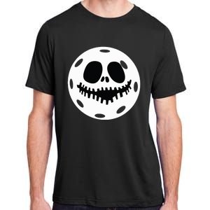 Pickleball Halloween Horror Scary Skull Adult ChromaSoft Performance T-Shirt