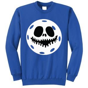 Pickleball Halloween Horror Scary Skull Sweatshirt