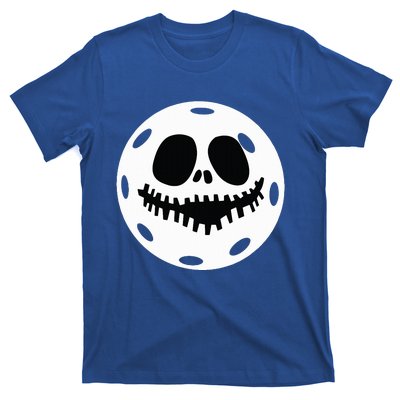 Pickleball Halloween Horror Scary Skull T-Shirt