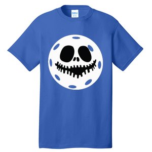 Pickleball Halloween Horror Scary Skull Tall T-Shirt