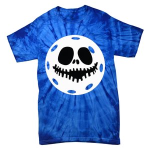 Pickleball Halloween Horror Scary Skull Tie-Dye T-Shirt