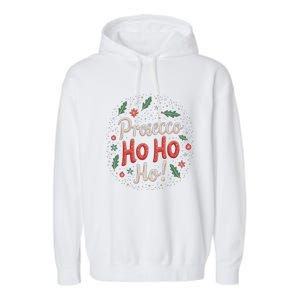 Prosecco Ho Ho Ho! Funny Wine Lovers Cool Gift Garment-Dyed Fleece Hoodie