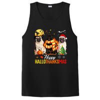 Pug Happy Hallothanksmas Festive Holiday Dog Costume PosiCharge Competitor Tank