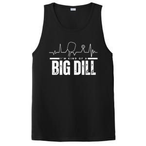 Pickleball Heartbeat IM Kind Of A Big Dill Paddleball Gift PosiCharge Competitor Tank