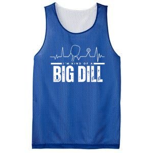 Pickleball Heartbeat IM Kind Of A Big Dill Paddleball Gift Mesh Reversible Basketball Jersey Tank