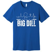 Pickleball Heartbeat IM Kind Of A Big Dill Paddleball Gift Premium T-Shirt