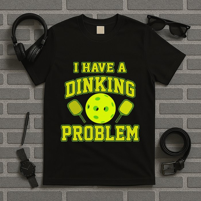 Pickleball Humor I Have A Dinking Problem Funny T-Shirt