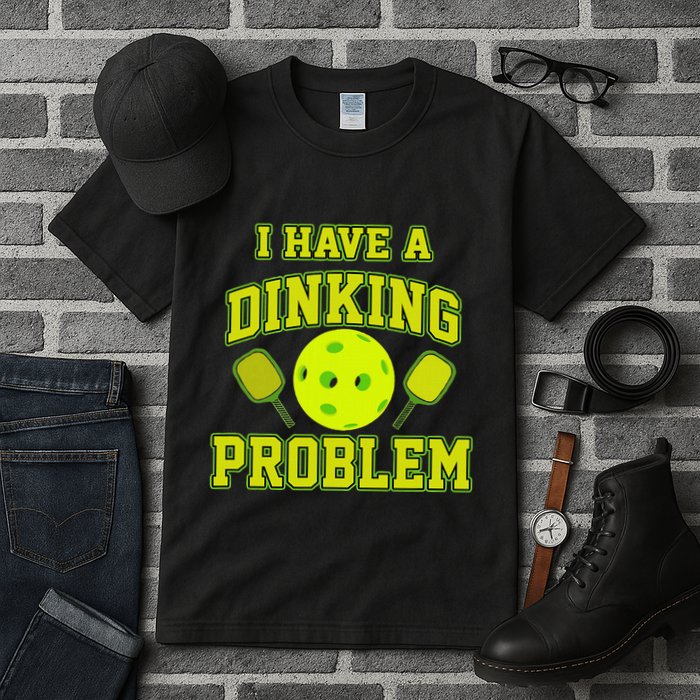 Pickleball Humor I Have A Dinking Problem Funny Tall T-Shirt
