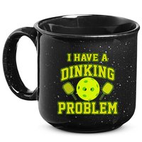 Pickleball Humor I Have A Dinking Problem Funny 15oz Campfire Ceramic Mug