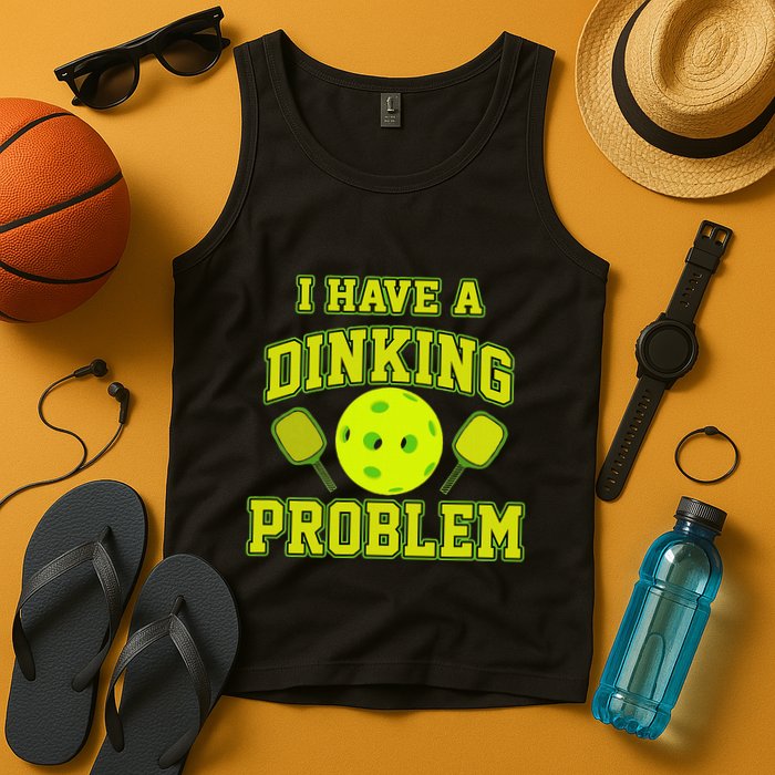 Pickleball Humor I Have A Dinking Problem Funny Tank Top
