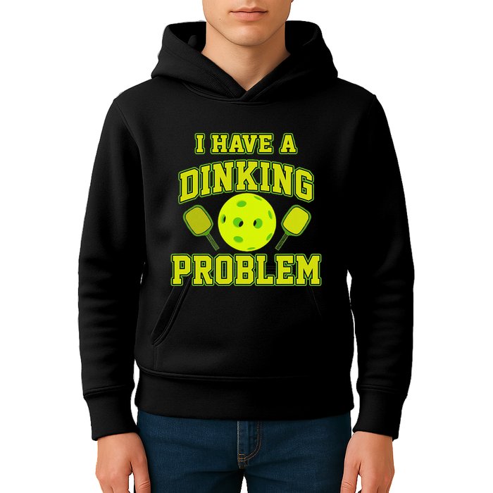 Pickleball Humor I Have A Dinking Problem Funny Kids Hoodie