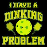 Pickleball Humor I Have A Dinking Problem Funny Wool Snapback Cap