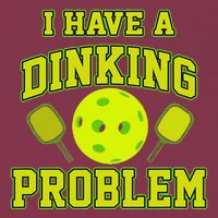 Pickleball Humor I Have A Dinking Problem Funny 16oz Travel Tumbler