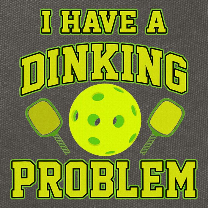 Pickleball Humor I Have A Dinking Problem Funny Cotton Canvas Backpack
